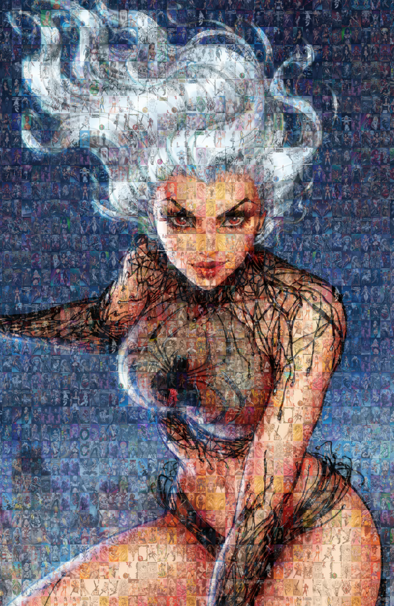 White Widow #3 METAL - NYCC Anniversary Mosaic - Dawn McTeigue