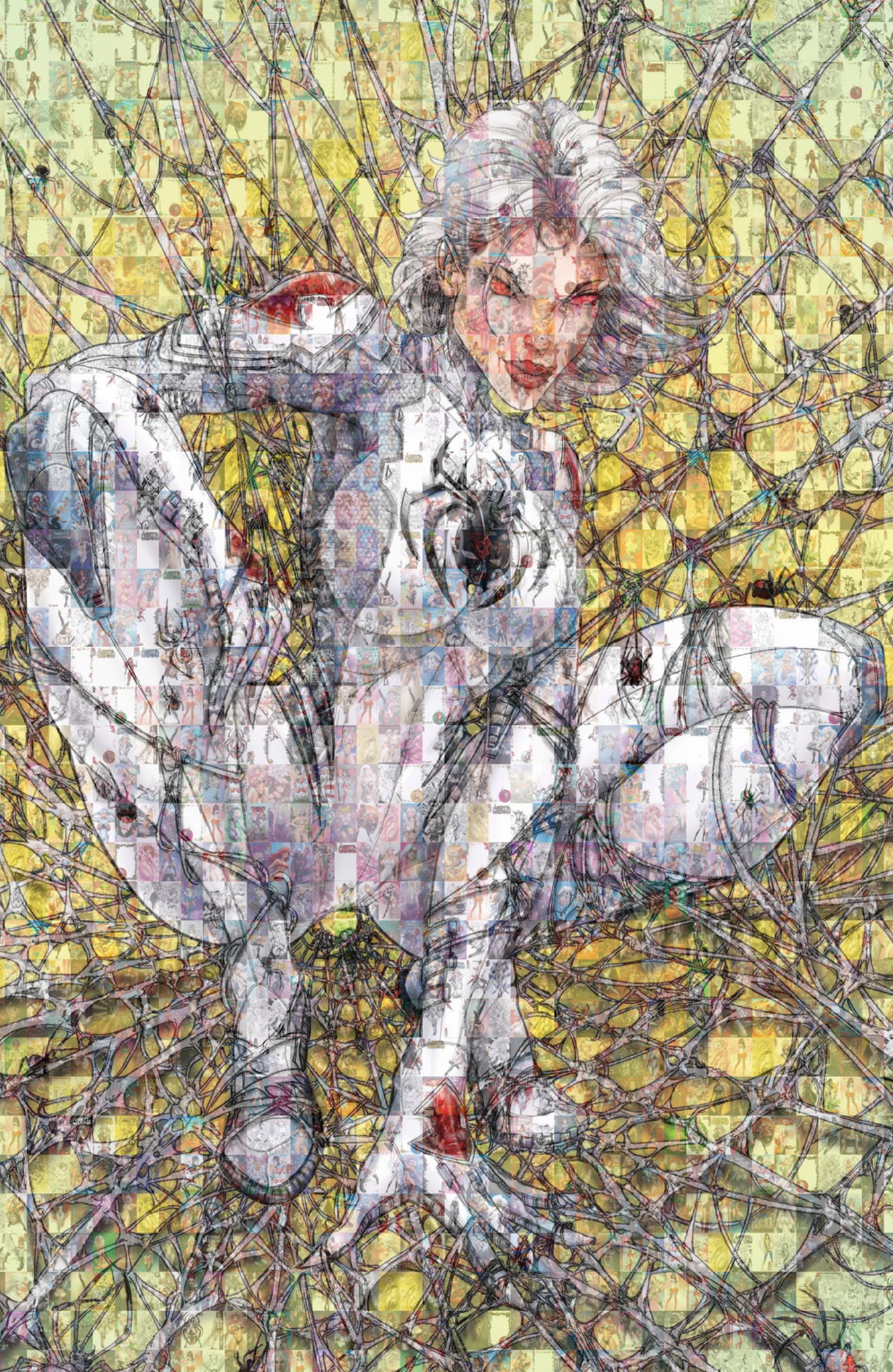White Widow #1 - NYCC Anniversary Mosaic - Tyndall Homage