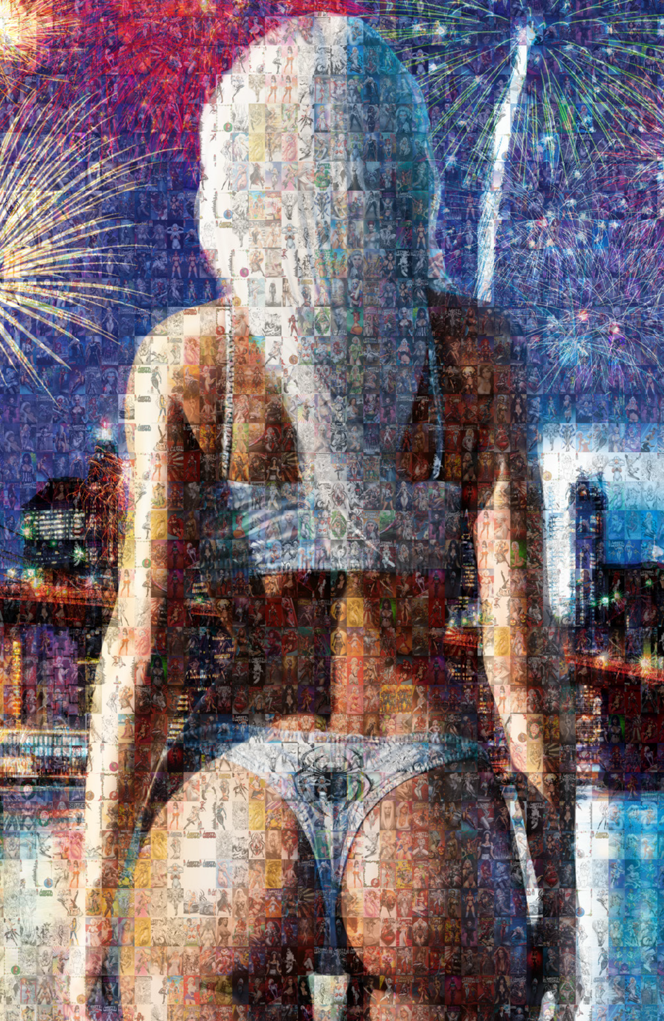 White Widow #8 - NYCC Anniversary Mosaic - Benny Powell