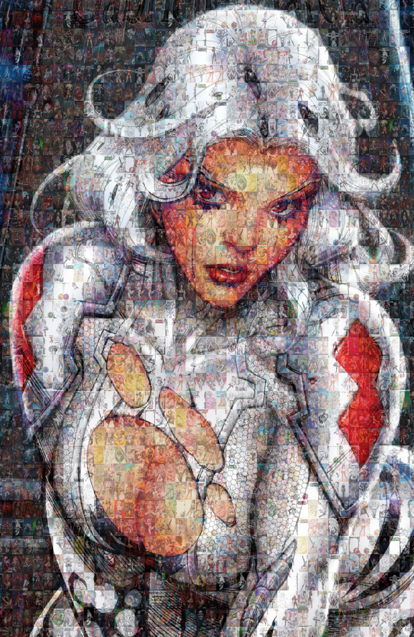 White Widow #6 - NYCC Anniversary Mosaic - Chad Hardin