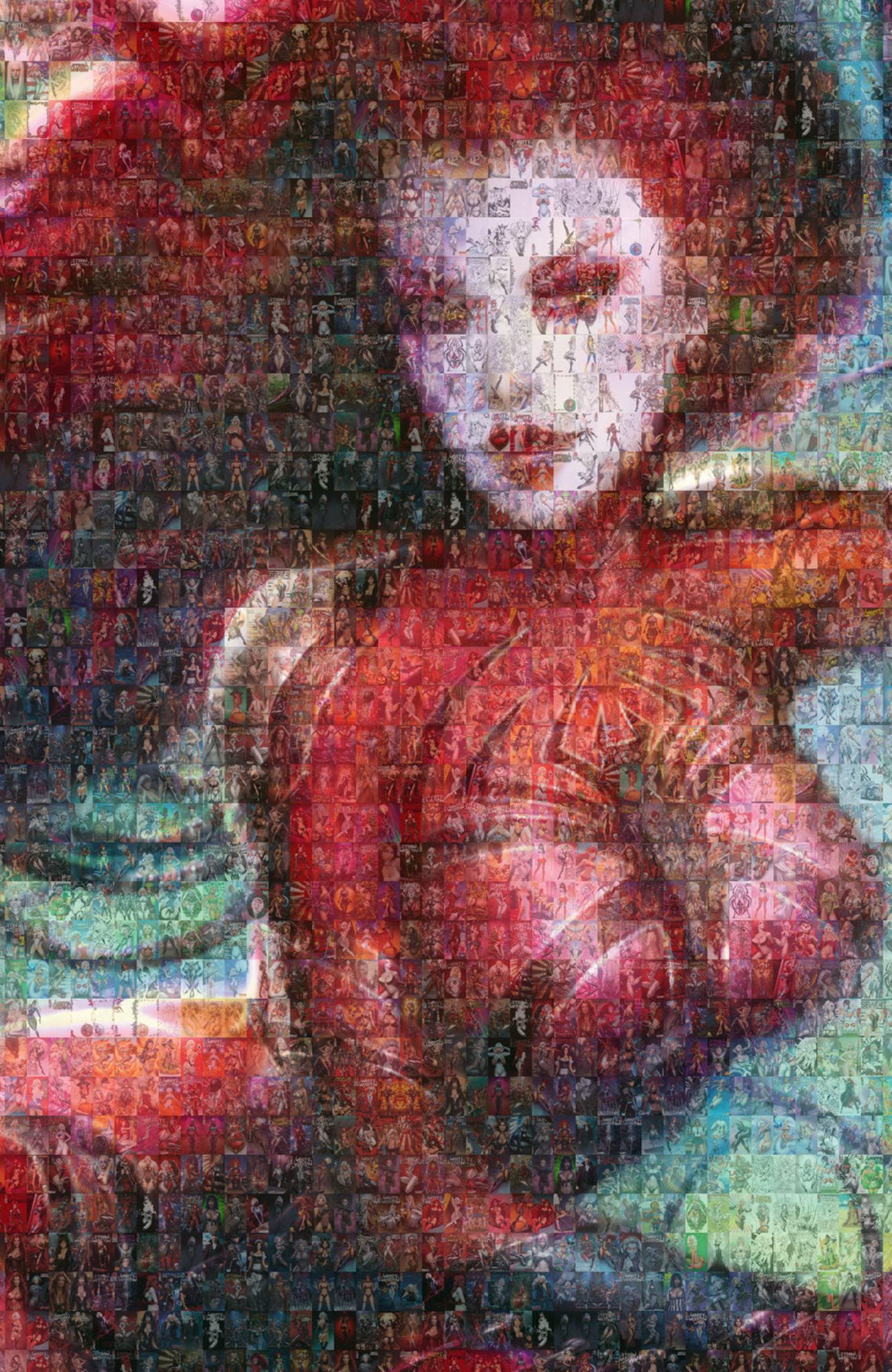 White Widow #4 METAL - NYCC Anniversary Mosaic - Sun Khamunaki