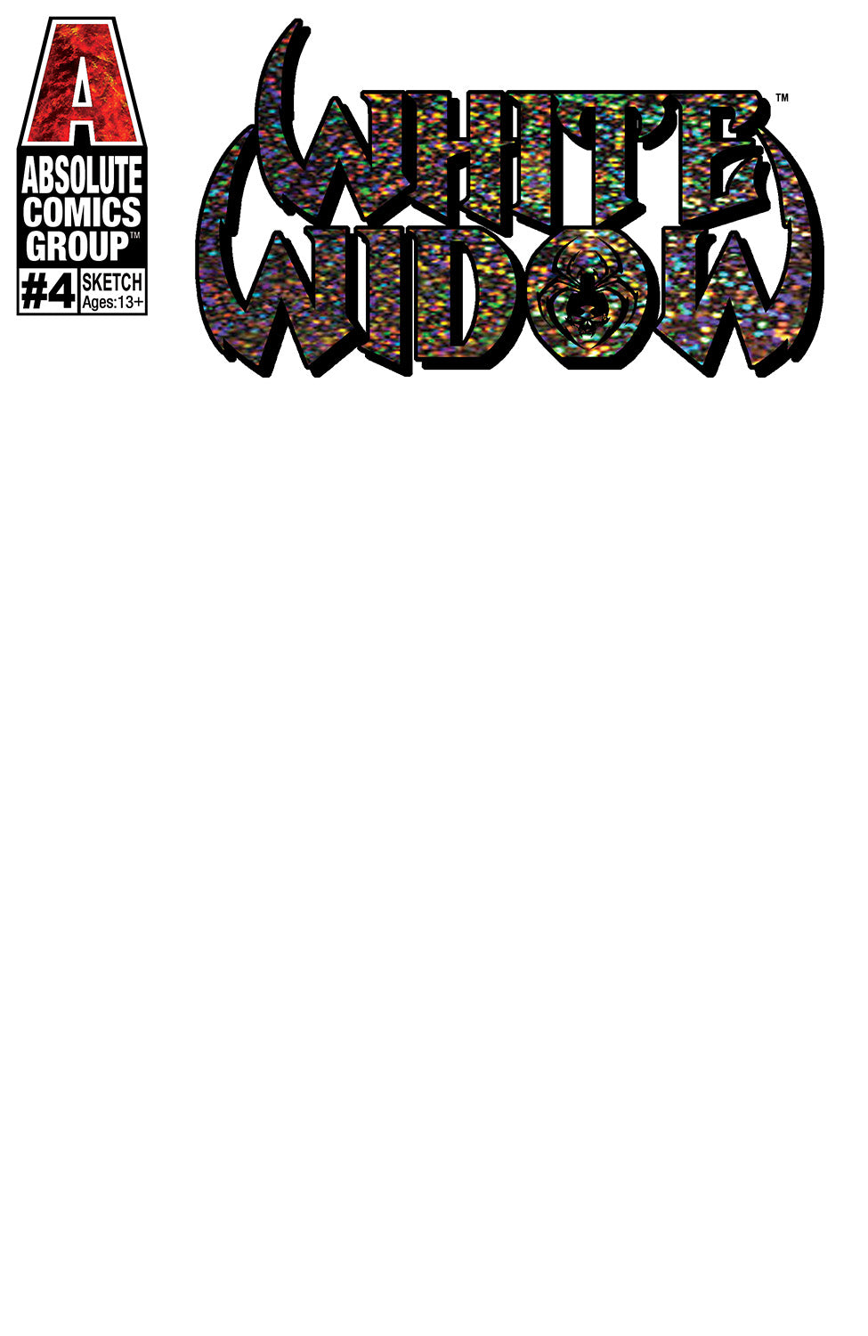 WW04Q – White Widow #04 – BLANK SKETCH BLACK FOIL
