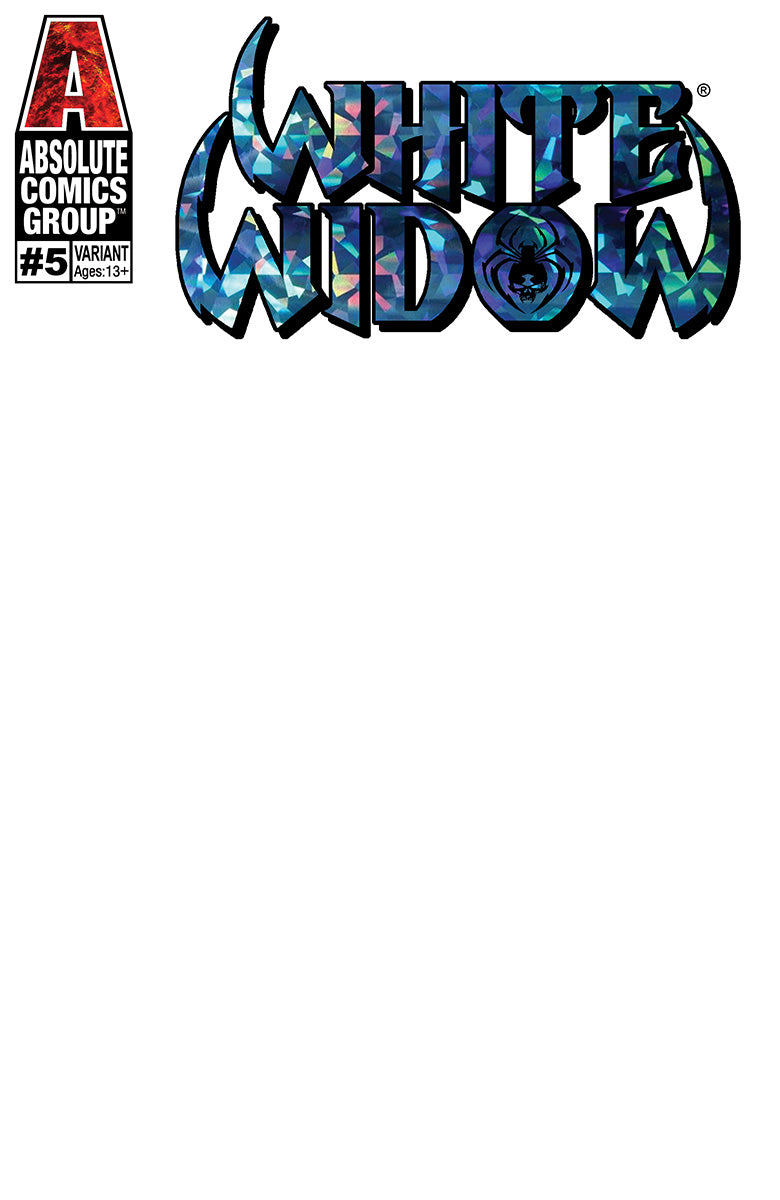 WW05O - White Widow #5 - BLANK SKETCH BLUE